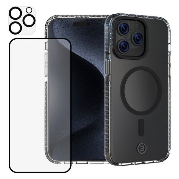 3-in-1 suojapaketti iPhone 15 Pro puhelimelle