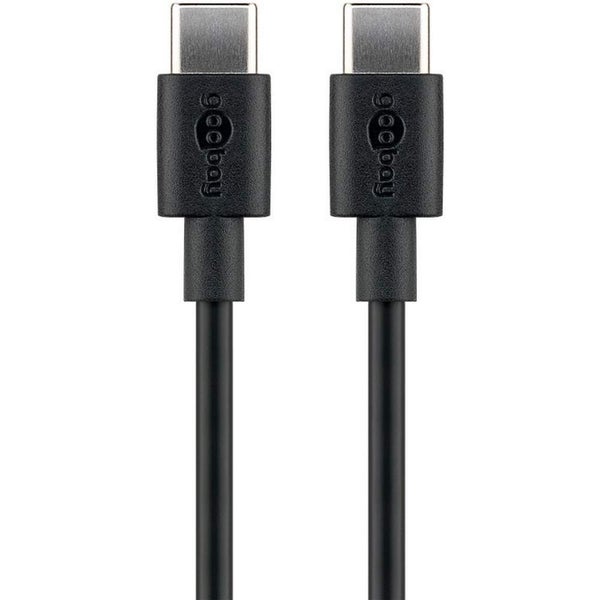 USB-kaapeli USB-C - USB-C, 1.0 m musta